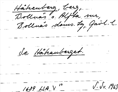 Bild på arkivkortet för arkivposten Håkenberg
