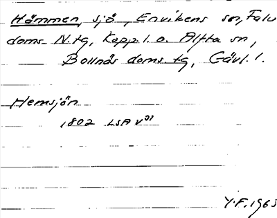 Bild på arkivkortet för arkivposten Hämmen