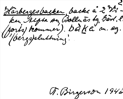Bild på arkivkortet för arkivposten Härbergesbacken