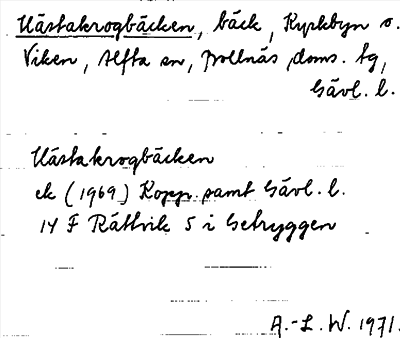 Bild på arkivkortet för arkivposten Hästakrogbäcken