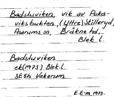 Bild på arkivkortet för arkivposten Badstuviken