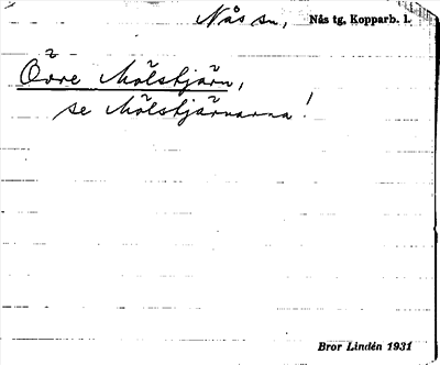 Bild på arkivkortet för arkivposten Övre Mölstjärn, se Mölstjärnarna