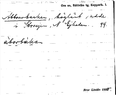 Bild på arkivkortet för arkivposten Abborrbacken