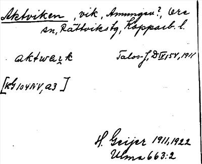 Bild på arkivkortet för arkivposten Aktviken
