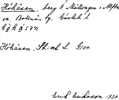 Bild på arkivkortet för arkivposten Hökåsen