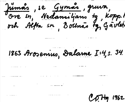 Bild på arkivkortet för arkivposten Jümås
