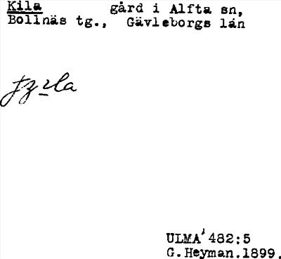 Bild på arkivkortet för arkivposten Kila