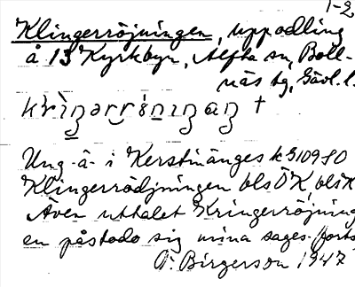 Bild på arkivkortet för arkivposten Klingerröjningen