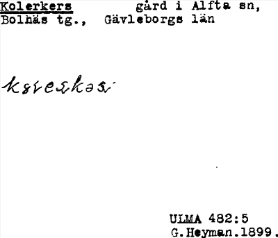 Bild på arkivkortet för arkivposten Kolerkers