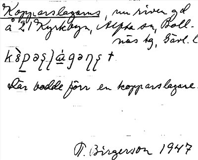 Bild på arkivkortet för arkivposten Kopparslagarns
