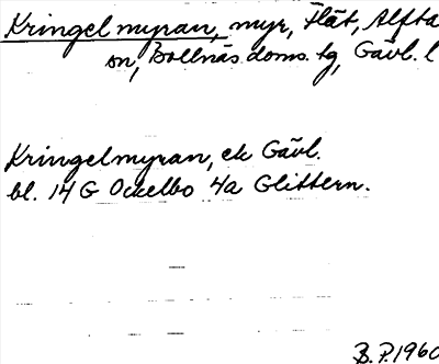 Bild på arkivkortet för arkivposten Kringelmyran