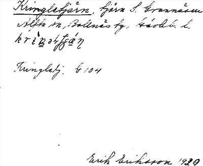 Bild på arkivkortet för arkivposten Kringletjärn