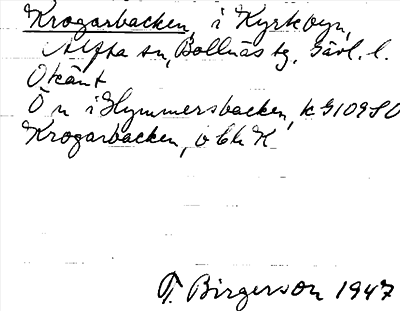 Bild på arkivkortet för arkivposten Krogarbacken