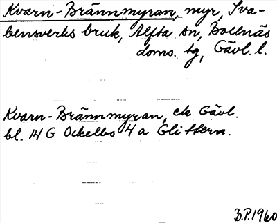 Bild på arkivkortet för arkivposten Kvarn-Brännmyran