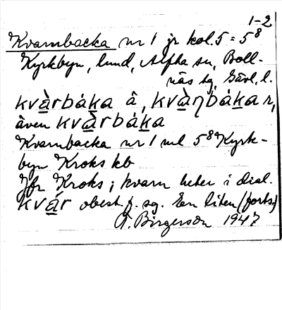 Bild på arkivkortet för arkivposten Kvarnbacka
