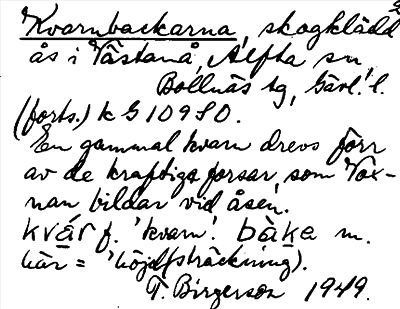 Bild på arkivkortet för arkivposten Kvarnbackarna