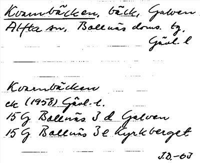 Bild på arkivkortet för arkivposten Kvarnbäcken