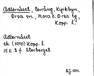 Bild på arkivkortet för arkivposten Adlernäset