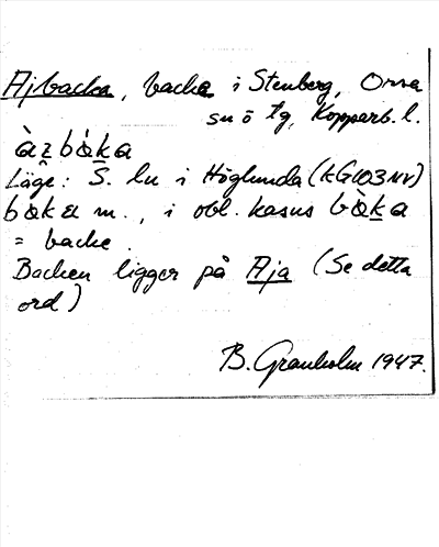 Bild på arkivkortet för arkivposten Ajbacka