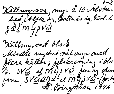 Bild på arkivkortet för arkivposten Källmyrsva