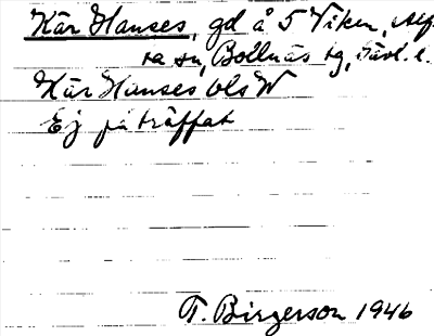 Bild på arkivkortet för arkivposten Kär Hanses