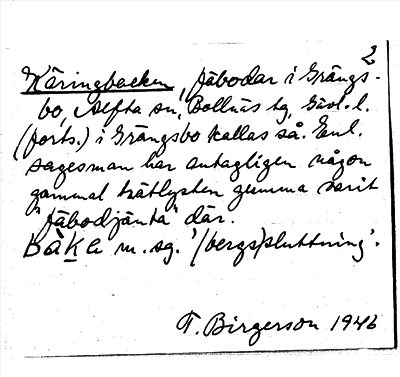 Bild på arkivkortet för arkivposten Käringbacken