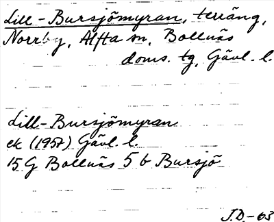 Bild på arkivkortet för arkivposten Lill-Bursjömyran