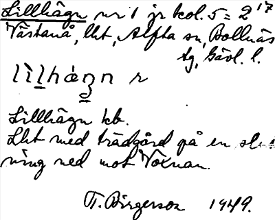 Bild på arkivkortet för arkivposten Lillhägn