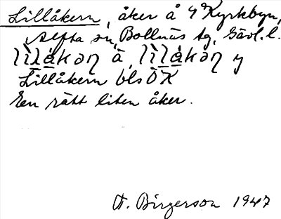 Bild på arkivkortet för arkivposten Lillåkern