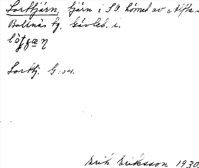 Bild på arkivkortet för arkivposten Lorttjärn
