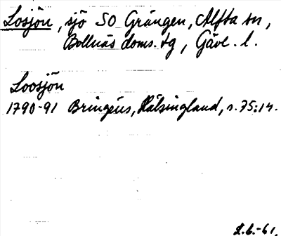 Bild på arkivkortet för arkivposten Losjön