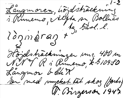 Bild på arkivkortet för arkivposten Långmoren