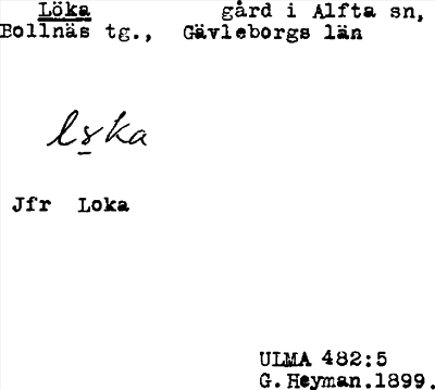 Bild på arkivkortet för arkivposten Löka
