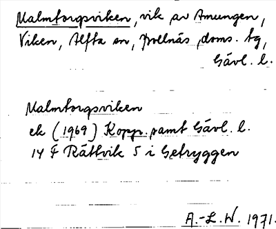 Bild på arkivkortet för arkivposten Malmtorgsviken