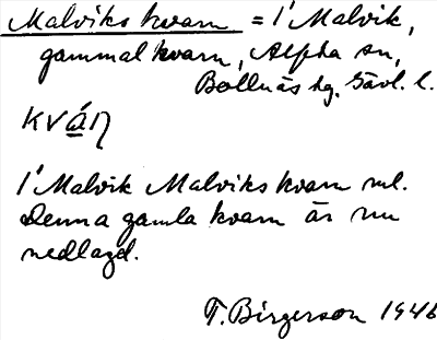Bild på arkivkortet för arkivposten Malviks kvarn