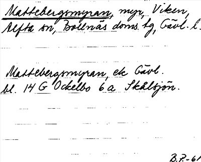 Bild på arkivkortet för arkivposten Mattebergsmyran