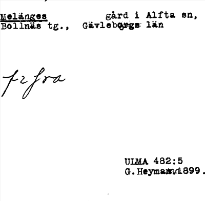 Bild på arkivkortet för arkivposten Melänges