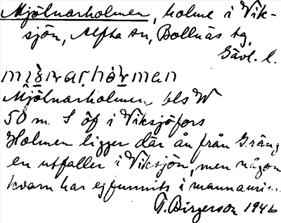 Bild på arkivkortet för arkivposten Mjölnarholmen