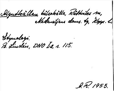 Bild på arkivkortet för arkivposten Algutkällan