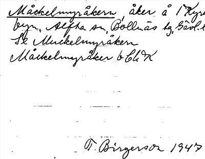 Bild på arkivkortet för arkivposten Måckelmyråkern