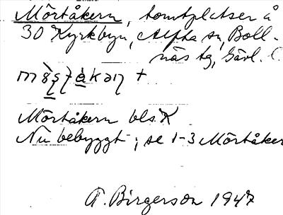 Bild på arkivkortet för arkivposten Mörtåkern