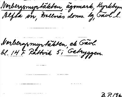 Bild på arkivkortet för arkivposten Norbergsmyrtäkten