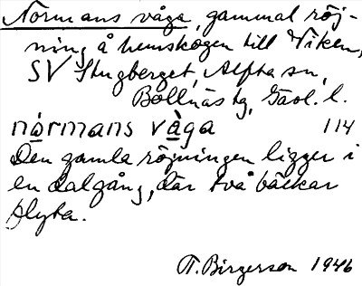 Bild på arkivkortet för arkivposten Normans våga