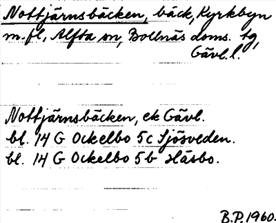 Bild på arkivkortet för arkivposten Nottjärnsbäcken