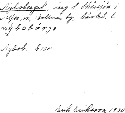 Bild på arkivkortet för arkivposten Nyboberget