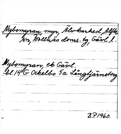 Bild på arkivkortet för arkivposten Nybomyran