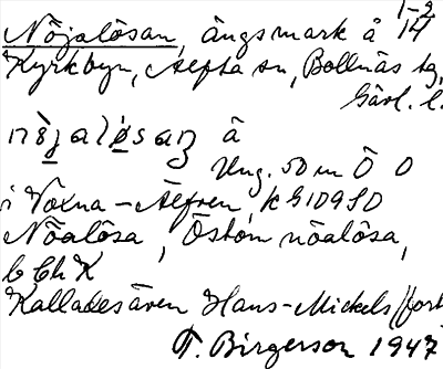 Bild på arkivkortet för arkivposten Nöjalösan