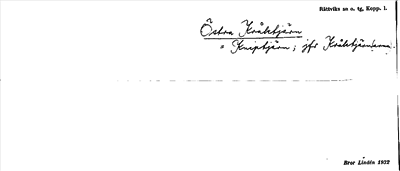 Bild på arkivkortet för arkivposten Östra Kråktjärn = Kniptjärn jfr Kråktjärnarna