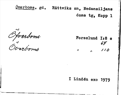 Bild på arkivkortet för arkivposten Överboms