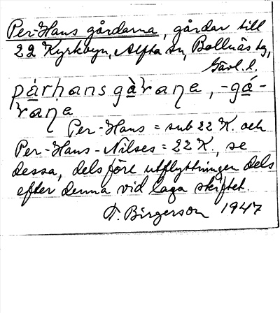 Bild på arkivkortet för arkivposten Per-Hans gårdarna